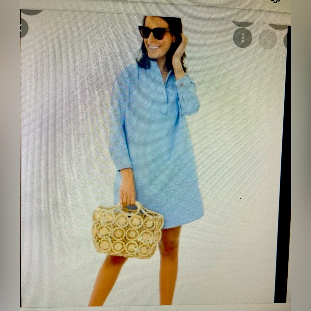 Tuckernuck Pomander Place Chambray Blue Polly dress - Small
